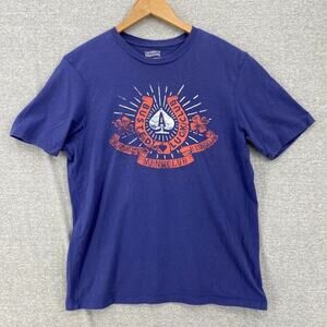 Cremieux Shirt Mens Medium Purple Busted Luck Club Short Sleeve Tee Cards Nevada